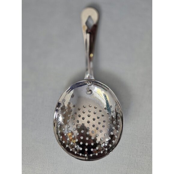 Vintage Irwin Wake Chrome Usa Tea Julep Strainer Perforated Kitchen Utensil - Picture 1 of 4